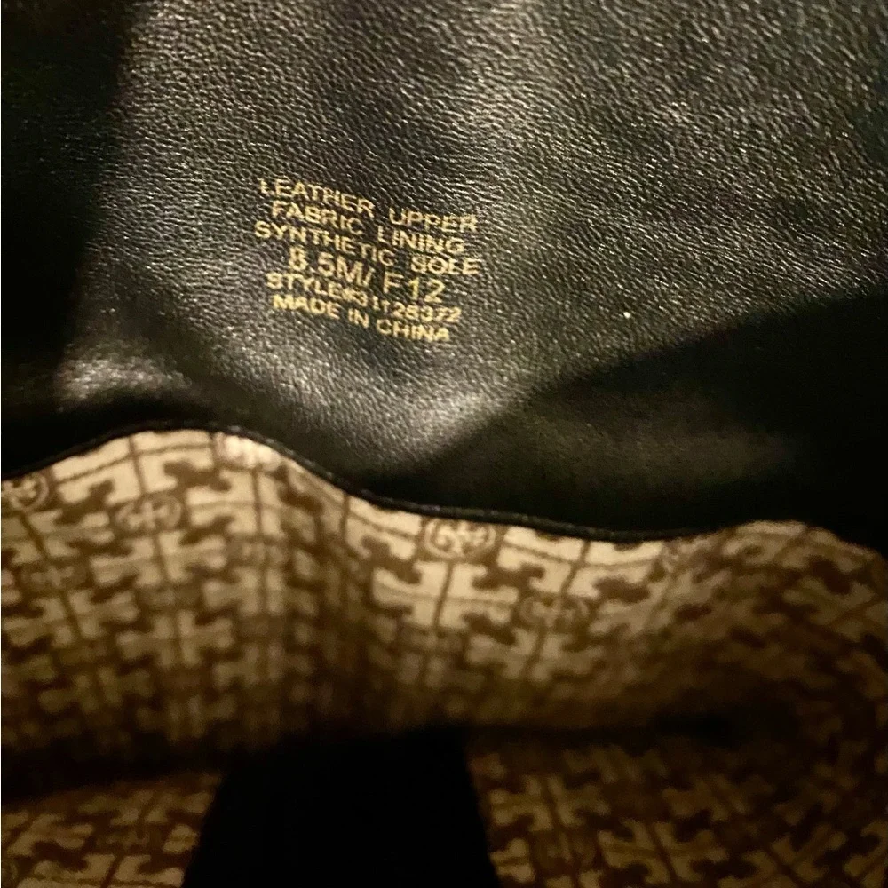 Tory Burch Black Tall Leather Boots